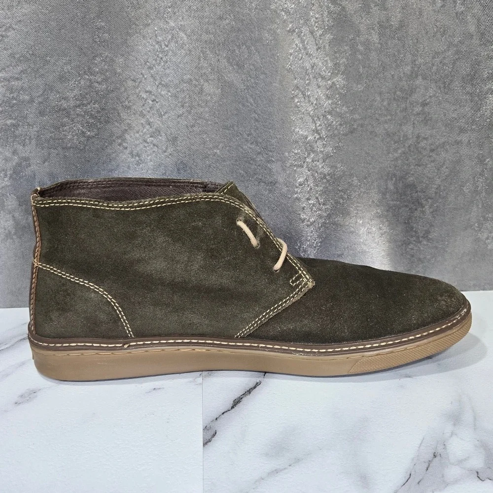 Johnston & Murphy Wallace Chukka Boots Mens Size 12 Green Suede Leather